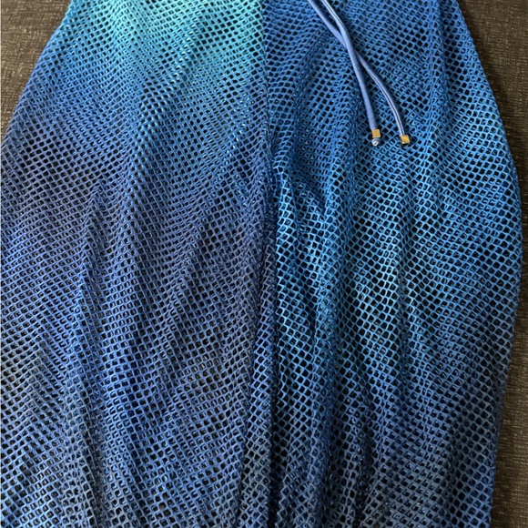 Patbo blue netted cover up ombré pants small - Picture 4 of 7